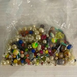 Crafters Lot 1 pound of Vintage Beads